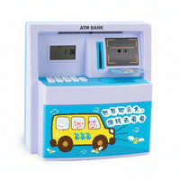 Electronic Piggy Bank Educational ATM Play Savings Box Secure Electronic Money Saving Box for Girls, Desk