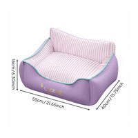 Pet Sofa High-Spring-Back Filling Cat Couch Deep rest Bolster Pet Bed for Small Dogs, Kittens