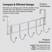 Over Door Hooks Stainless Steel, Over Cabinet Door Hook Rack, Kitchen Towel Over Door Hooks, Stainless Steel Over Door Hooks