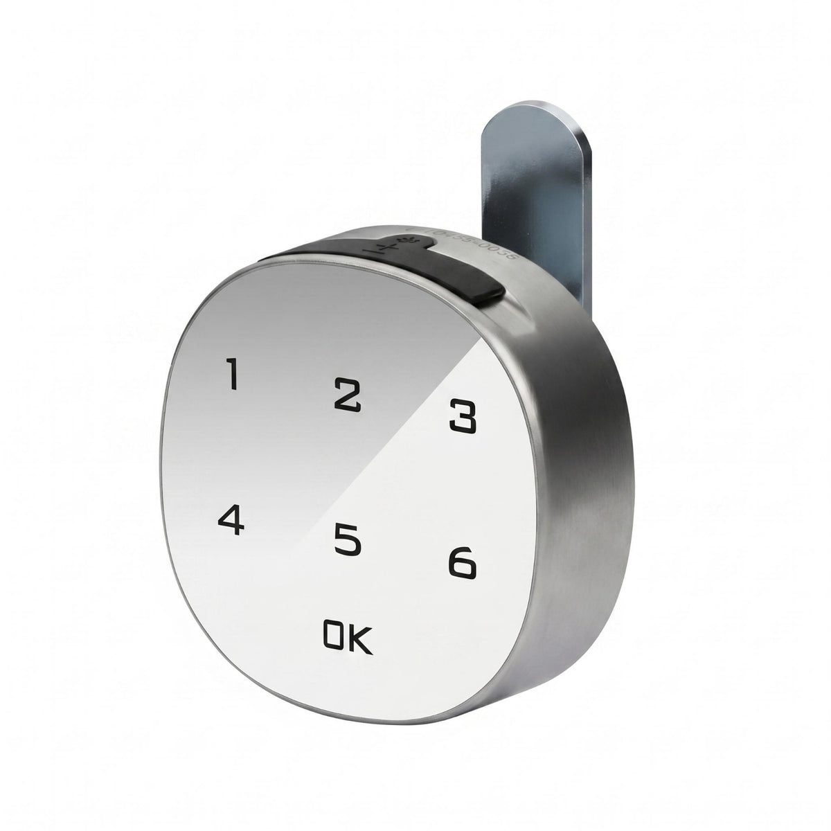 Power Memory Digital Cabinet Lock Metal Body Keypad Cabinet Lock Vertical Latch Home Security Silver Toned for Furniture