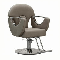 Hydraulic Styling Chair Round Foundation Salon Styling Chair Smooth Finish
