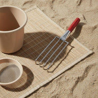Beach Digging Rake Stainless Steel Digging Fork Rust Resistant Beachcombing Rake for Adults, Kids, Beach, Seaside, Mudflats