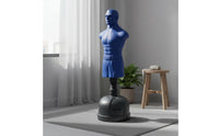 Fillable Base Silicone Man Sandbag Long-Lasting Freestanding Punching Training Partner Heavy-Duty Human Torso Striking Target Quick Rebound for Combat Artists, Fitness Enthusiasts, Beginners, Home Gym, Dojo, Garage, Office