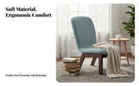 Space-Saving slimline Single Sofa Ergonomic supportrest Upholstered Single Sofa Comfortable Design Indoor Seating luxuriously soft paddinging for Nursing parents, Apartment Dwellers, Bedroom, Balcony, Living Room, perusing corner