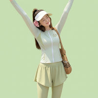 Swimsuits for Women with Padded Bra and Bikini Set, Four Piece Conservative for Older Ladies and Girls