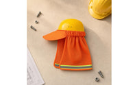 Breathable Hard-Hat Visor Curtain Elasticized Perforated Mesh Helmet Shade Hard Hat Neck Shade with Visor