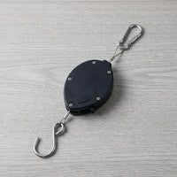 Retractable Plant Pulley Hanger for Hanging Baskets, Flower Pots, and Bird Cages - Heavy Duty Garden Hook