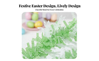 Easter Tinsel Garland Glittery Easter Bunny Garland Shiny Bunny Cutout Tinsel for DIY Decorators, Homeowners, Classroom, Doorway, Staircase