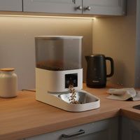 Intelligent Pet Feeder with Camera Scheduled & Remote Feeding Automatic Food Dispenser with Video Anti-Clog System Automatic Pet Feeder Camera
