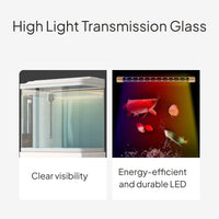 Glass Fish Habitat Set with Filtration and Lighting