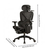 Ergonomic Office Chair Footrest Ergonomic Mesh Chair Padded Armrests