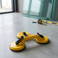 Heavy-Duty Three-Claw Suction Lifter Vacuum Triple Suction Cup Lifter Manual Non-Slip for Glaziers, Tilers, Diyers, Tile Laying, Renovation