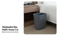 Small Trash Can Thickened Material Square Trash Can Sturdy Rubbish Bin for Hotel Managers, Homeowners, Kitchen, Restaurants, Restroom