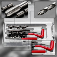 Compact Thread Repair Tool Kit with Case Organized Thread Chaser Tool Set with Storage Case Comprehensive Precision for Mechanics, DIYers, Hobbyists, Garage, Workshop