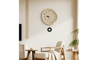Arabic Numeral Wall Clock Neutral Analog Wall Clock Decorative Easy to Read for Living Room, Bedroom