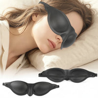 3D Eye Mask Contoured Silicone Eye Mask Light Blocking for Travel