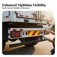 Weatherproof Truck Tail Reflector Board Weather-Resistant Journey Ing Unit Reflective Sticker for Fleet Managers, Journey Ing Unit S