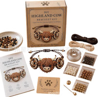 DIY Beaded Bracelet Making Kit with Various Animal Charms