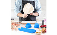 Easy to Use Round Cookie Press Mold Perfect Treats Cake Bite Tool Set Sturdy Circle Food Shaper for Bakers, Kitchen