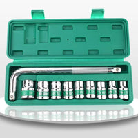 Socket Wrench Kit 1/2-Inch Socket Set with Case Chrome-Finished Tool Set with Sockets for Mechanics, Amateur Mechanics, Automotive Repair, Garage