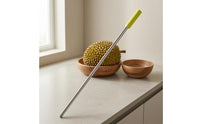 Durian Inspection Rod Stainless Steel Durian Testing Stick Farm Tool Rubber Tip Straight Shaft for Home Setting