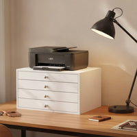 Printer Stand with Drawers Moisture-Proof Printer Stand with Storage Desktop Drawer Unit Rust-Resistant