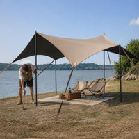 Wilderness Light Outdoor Camping Tarp Tent Quick Setup Sunshade Blackout Canopy