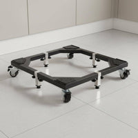 Adjustable Mobile 360-Degree Rotating Degree Swivel Wheels Rolling Appliance Simple Setup to Assemble Laundry Appliance Stand for Home