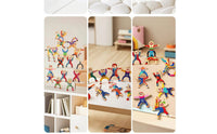10 Pieces Wooden Balancing Game Educational Wooden Balancing Toy Interactive Educational for Children, Playroom, Classroom
