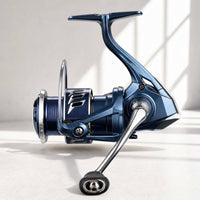 Metallic-Finish Fishing Reel with Shallow Spool Ultra Smooth Shallow Spool Reel Ambidextrous Tackle Powerful for Anglers