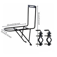 Bike Front Fork Rack Wide Compatibility Front Fork Cargo Rack Easy to Install Bike Adventure Carrier for Bikepackers, Commuters, Bikepacking