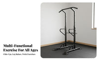 Adjustable Height Freestanding Pull-up Bar Heavy Duty Freestanding Pull up Bar Stable Design Station Non-Slip Grips for Children, Students, Home, Indoor, Garage