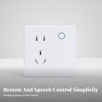 86 Type Smart Application Control Voice-Alternating Current Tivated Led Wall Energy-Saving Wall Outlet for Homeowners, Living Room, Bedroom