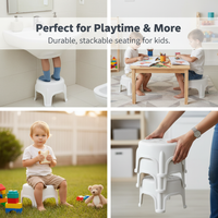 Non-Slip Plastic Bathroom Stool for Home Use