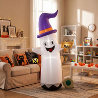 Inflatable Inflatable Ghost Outdoor Inflatable Ghost with Lantern Cute Halloween Decoration Adorable for Homeowners, Families, Yard, Lawn, Porch