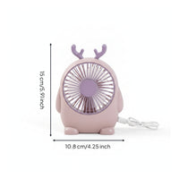 Circular Grille Small Tabletop Fan Stable Base Home Gadget for Desktop