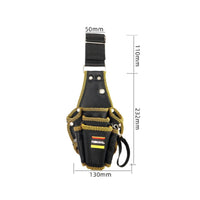 Multi-Pocket Quick-Release Tool Pouch Heavy-Duty Belt Tool Pouch Compact Reinforced for Electricians, Carpenters, Plumbers, Construction Sites, Home Repairs, Workshops