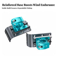 Thickened and Reinforced Fishing Box Umbrella Mount Stable Support tailored Fishing Holder Adjustable Angle fisher's Accessory Quick Setup for Boating