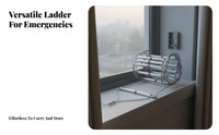 Fire Evacuation Rope Ladder Fireproof Portable Emergency Ladder Heavy Duty Equipment for Building Residents, Construction Sites, Outdoor Activities