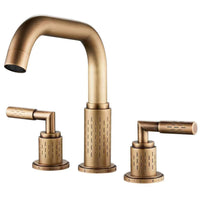 3 Hole Washroom Faucet Deck Mounted Tap Modern Hardware for Washroom