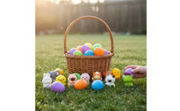 24 Pieces Super Soft Pre-Filled Easter Eggs with Squishies Sensory Play Squishy Filled Easter Eggs Slow Rising Creature Squishies Long-Lasting for Children, Classroom Prizes