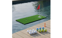 Buoyant Putting Surface Outdoor Water Practice Green Simulated Golf Putting Mat for Beginners, Pool, Backyard