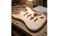 Unfinished Guitar Body Pre-Cut ST Guitar Made-to-Order Body Part for Luthier, Instrumentalists