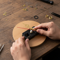 8mm Threaded Shaft Clock Movement Replacement Kit with Hands for DIY Clock Repair