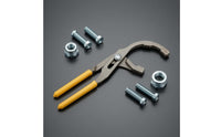 Manual Adjustable Filter Wrench Insulated Handles Filter Housing Wrench Serrated Jaw Repair Tool Metal
