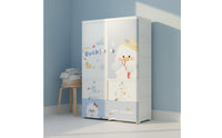 Large Capacity Baby Clothes Armoire Long-Lasting Kids Wardrobe Closet Heavy Duty Children's Clothes Organizer Formaldehyde-Safe for Babies, Toddlers, Nursery, Playroom, Bedroom
