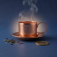 Artisanal Textured Copper Piece Polished Finish Hammered Copper Piece Hammered Metal Bowl
