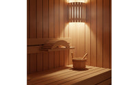 Heat Resistant Wooden Sauna Lamp Shade Anti-Glare Wooden Sauna Lampshade Long-Lasting Slatted Light Cover Prevents Overheating