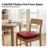 Japanese Design Dining Chair Pad with Ties Extra Thick Kitchen Chair Pad with Ties Removable and Washable Cover for Office Workers