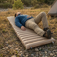 Inflatable Mattress and Air Mattress for Camping Mat, Single Inflatable Mattress with Manual Inflation Pump, Waterproof Mattress for Hiking, 288g
